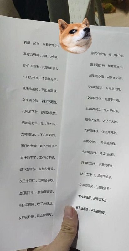 《舔狗诗》