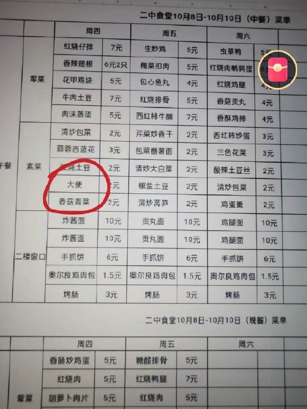 伙食不错👀