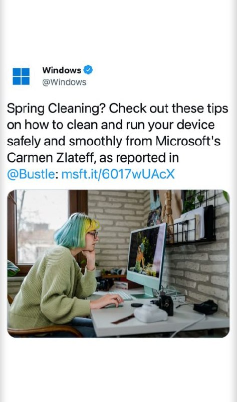 微软官方推特账号发推配图Apple的M1 iMac然后删推了...