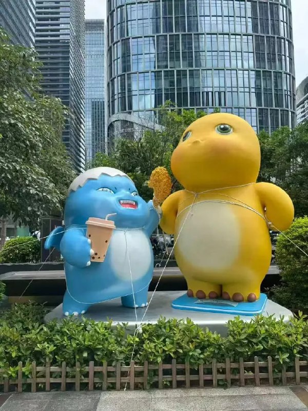 桦加沙是场大型的绳艺，他捆绑play了整个广东的雕塑……桦加沙是场大型的绳艺，他捆绑play了整个广东的雕塑……