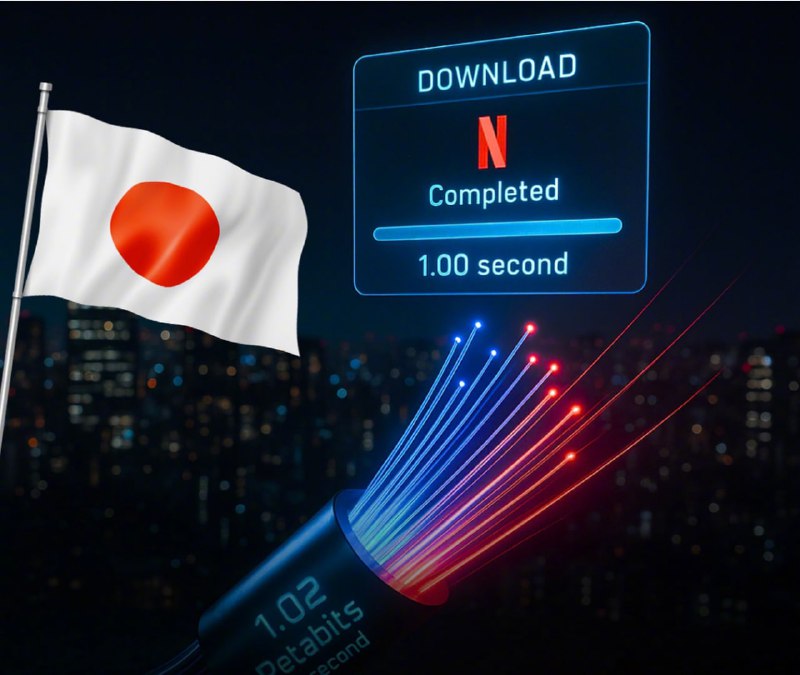 日本打破互联网速度世界纪录今天，日本以每秒 1.02Pbps的速度打破互联网速度纪录引发热议