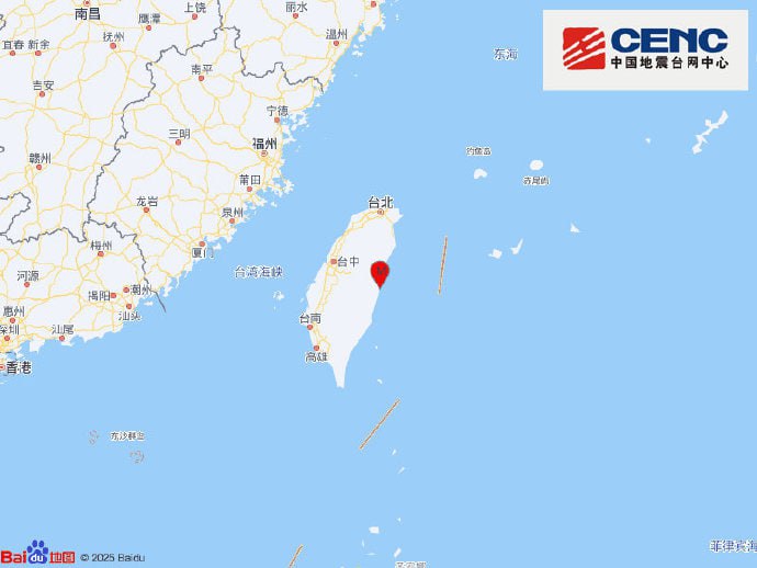 中国地震台网正式测定