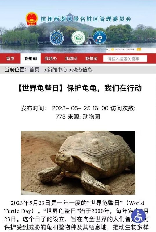 今天是世界龟鳖日，祝频道所有的龟龟节日快乐！🐢