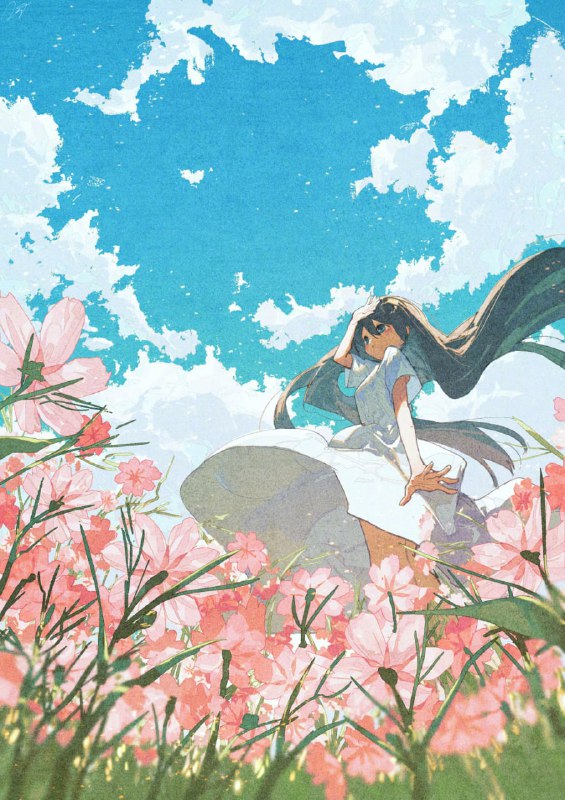 花与少女（原图见评论区）花与少女（原图见评论区）
