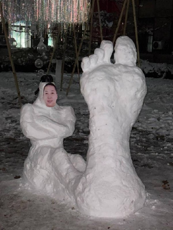 带派大雪人