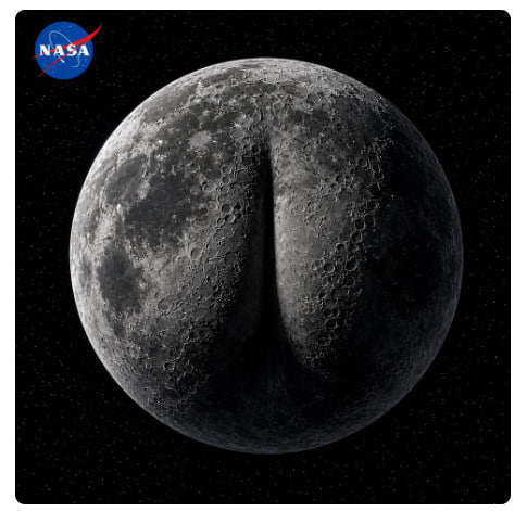 NASA公布月球最新背面照引发轩然大波😧