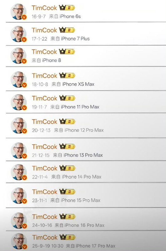 连续十年每年都换新款iPhone的男人
