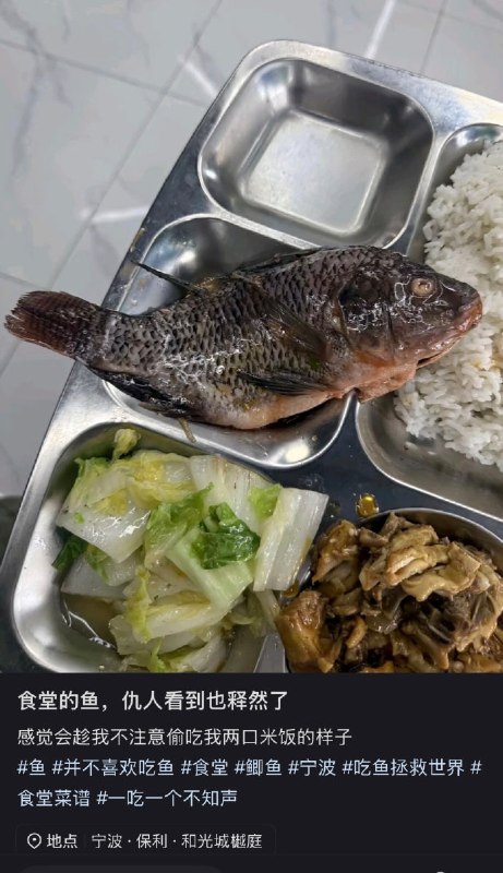 这食堂的菜这么硬核吗？？？🙉