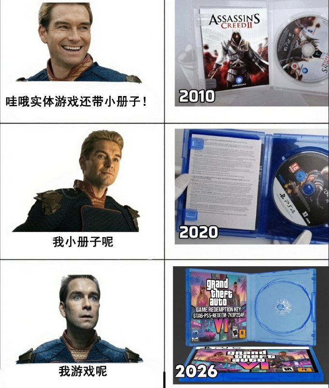 由于《GTA6》实体版不包含光盘，已经有线下零售商宣布拒绝上架本作