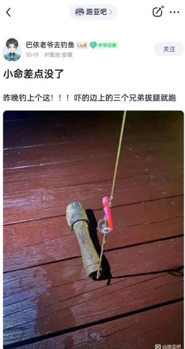 除了鱼啥都能钓到……