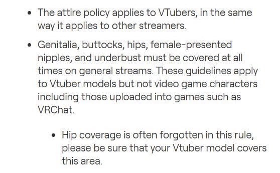 由于Twitch新规要求VTuber主播禁止露出虚拟人物的胸、臀、胯等部位，现在VTuber现状如图2……由于Twitch新规要求VTuber主播禁止露出虚拟人物的胸、臀、胯等部位，现在VTuber现状如图2……