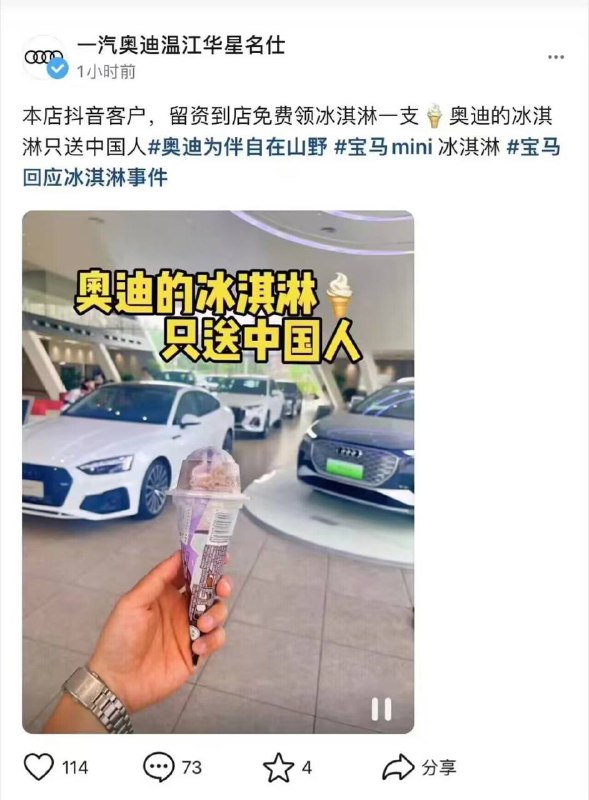 奥迪挺能整活啊