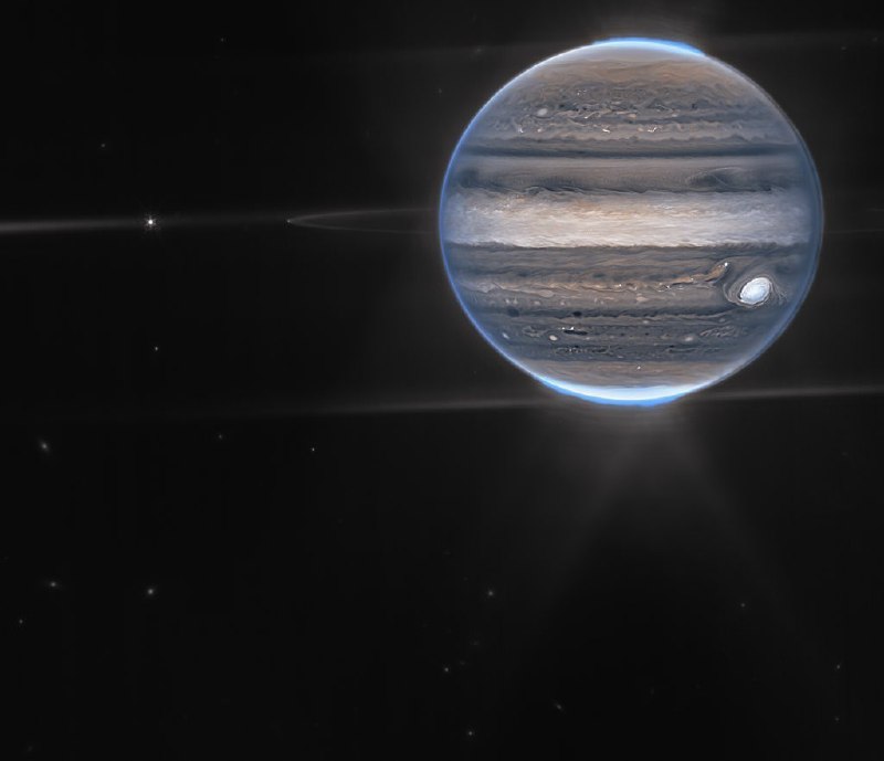 #NASA 韦布空间望远镜拍摄的太阳系四大气态巨行星，依次为木星、土星、天王星、海王星
