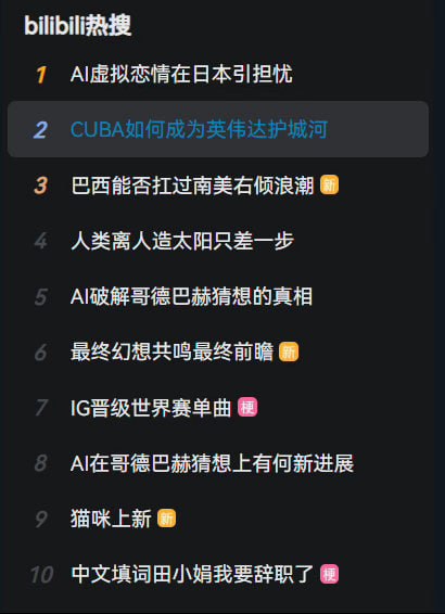 中国大学生篮球联赛成了英伟达的护城河，B站热搜的运营小编这个月奖金怕是无了……（CUDA打错成了CUBA）
