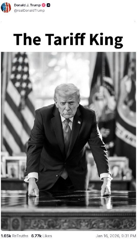 特朗普发文给自己加封