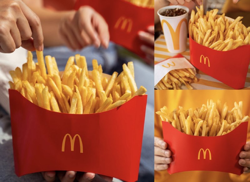 马来西亚麦当劳推出XXL尺寸的超大分享装薯条，名为“Fans Fries”😮马来西亚麦当劳推出XXL尺寸的超大分享装薯条，名为“Fans Fries”😮