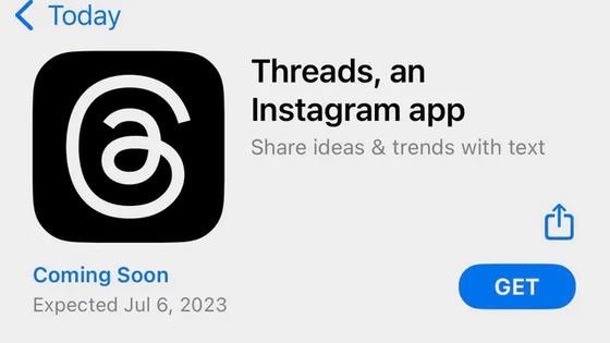 App Store显示，Meta开发的Threads将于7月6日发布，该应用是作为推特竞争对手而研发的